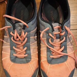 Vionic Coral and Charcoal Athletic Shoes